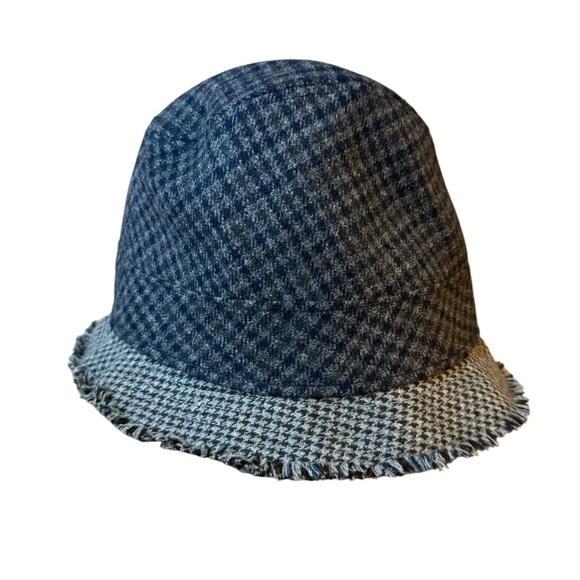 J.Crew Vintage Houndstooth Wool Bucket Hat - Picture 1 of 6